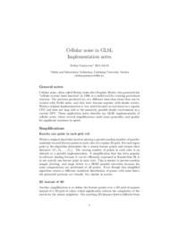 Cellular noise in GLSL